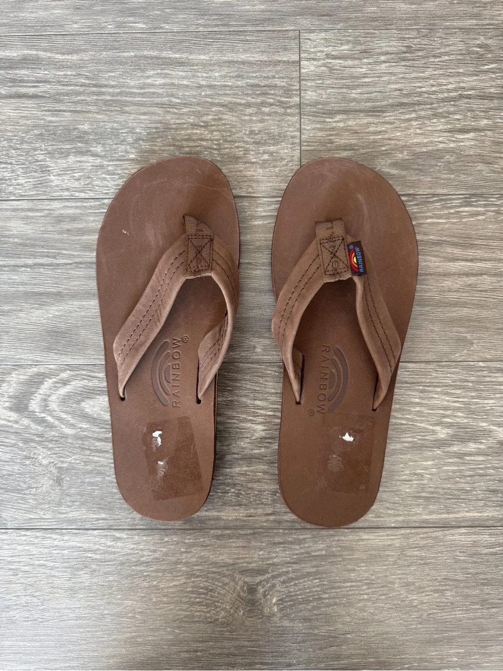 RAINBOW Wide Strap Flip Flops
